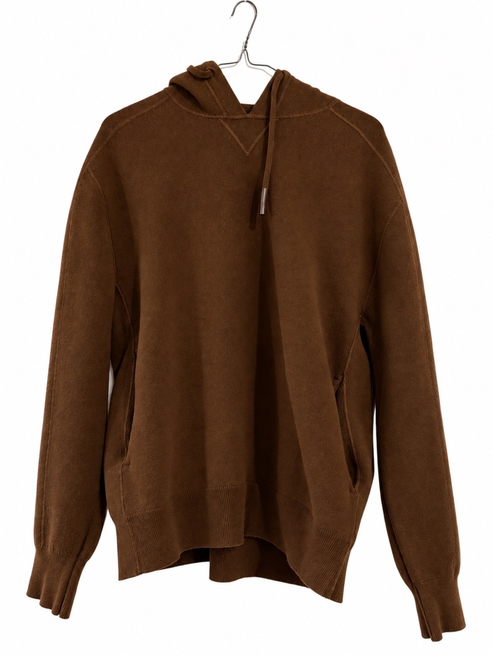 THEORY Alcos Wool-Cashmere Hoodie – Brown – Size XS